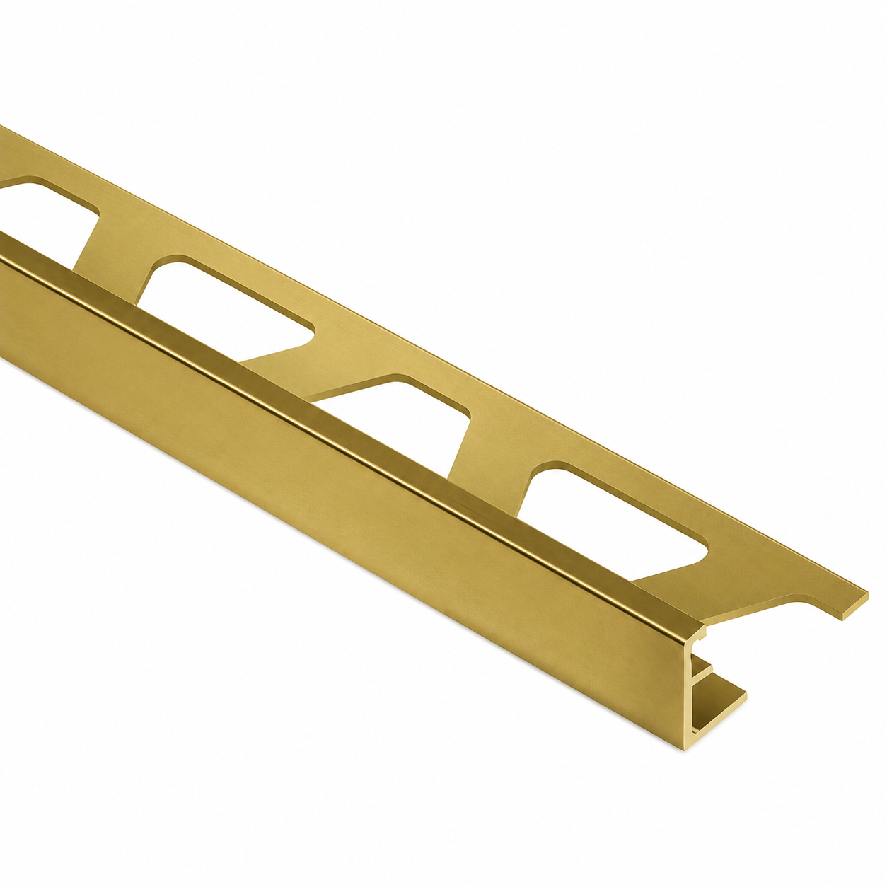 Arrêt de Carrelage – Laiton Brut Droit 402 cm