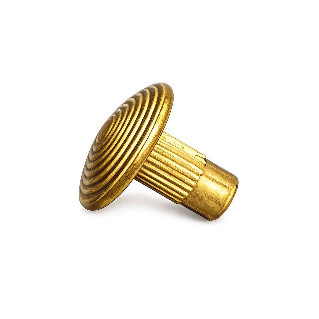 Boîte de 150 Clous Podo à Frapper Laiton Striés (2,5 × 5 mm)