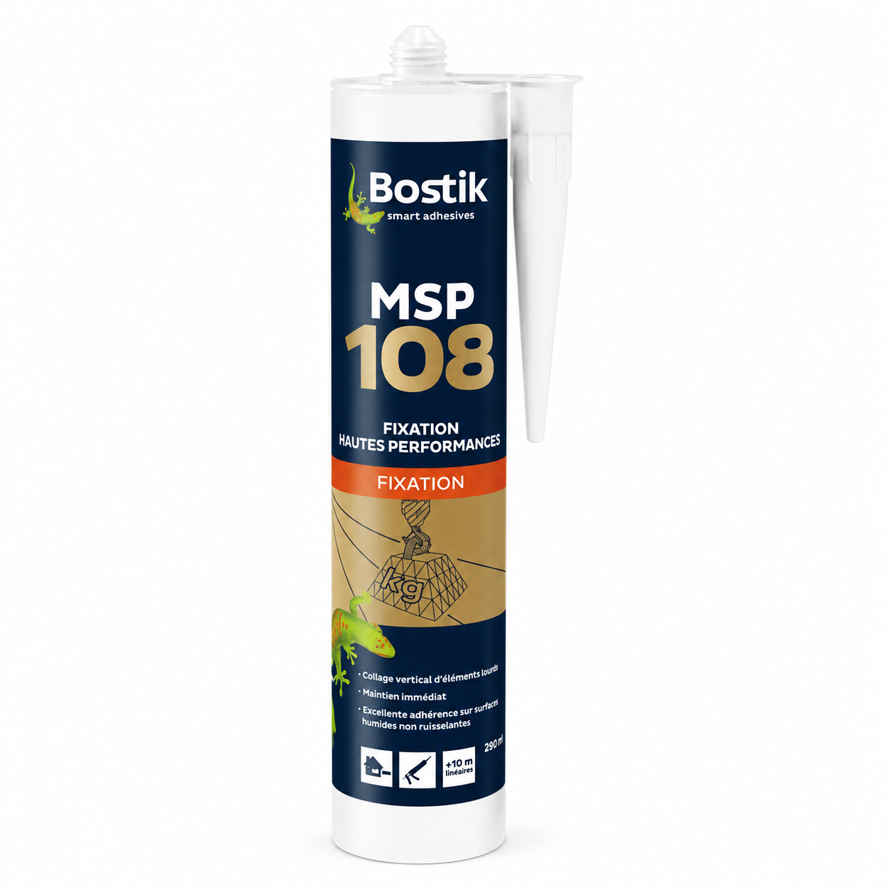 Colle MS Polymère Monocomposant Blanche Bostik (290 ml)