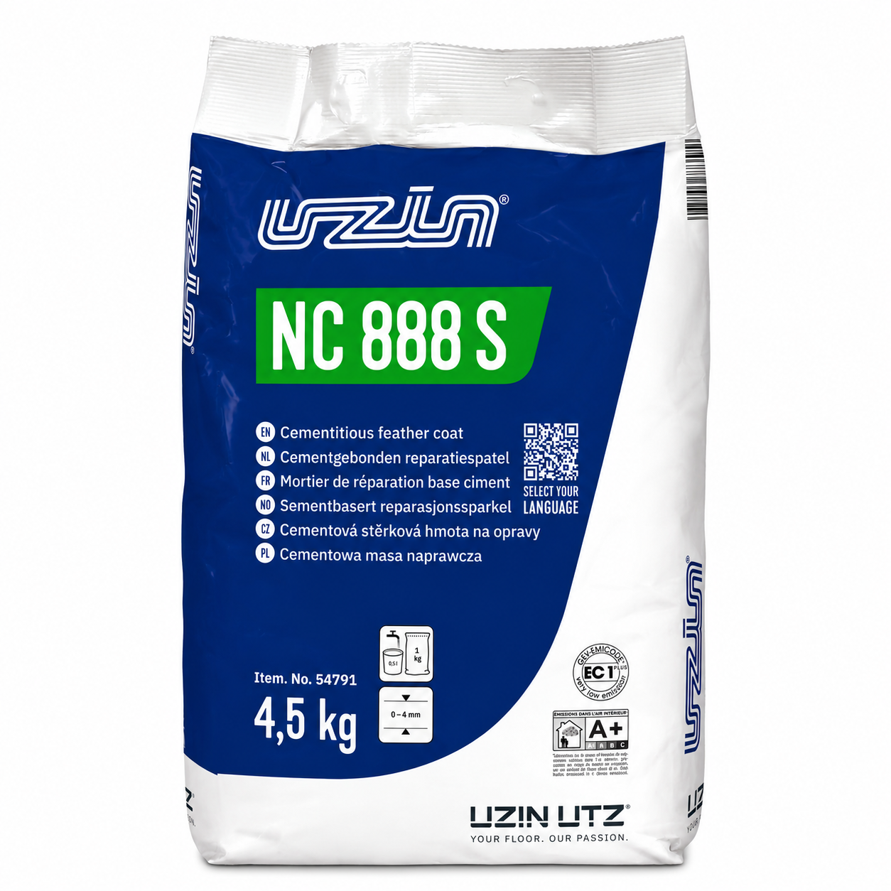 UZIN NC 888 S – Ragréage à Prise Rapide Base Ciment